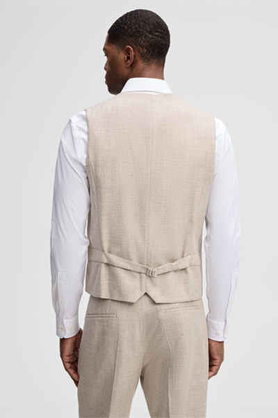 Weste Gyl, beige meliert