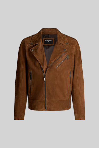 Parkson Leather Jacket in Brown