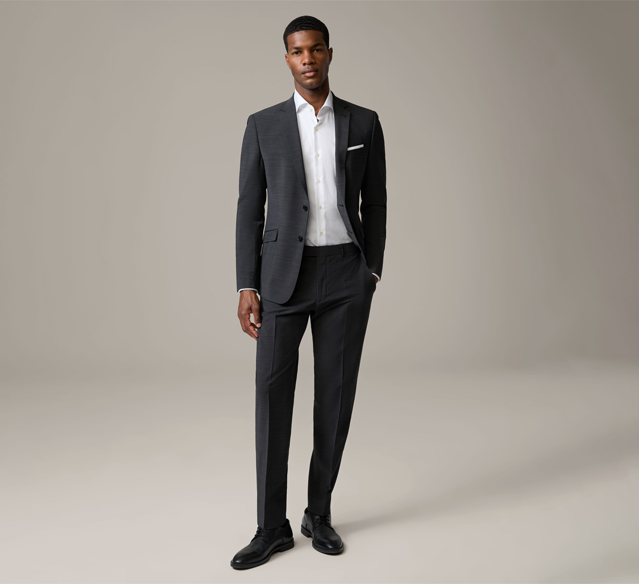 Strellson presenteert het product Flex-Cross broek Mercer, antraciet gemêleerd uit de categorie Broeken