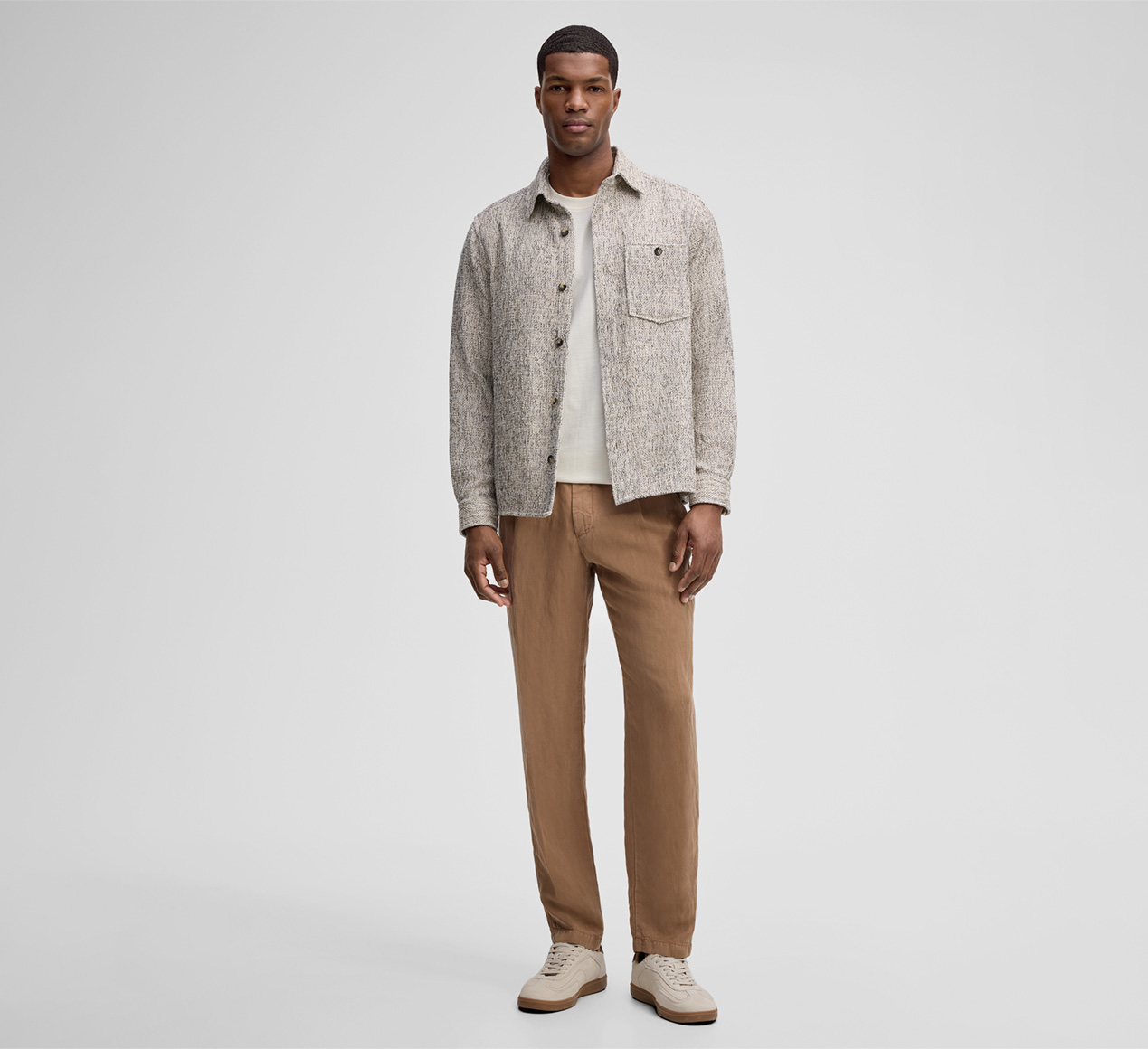 Strellson presents the product Niu Shirt in Beige Marl from the category Shirts