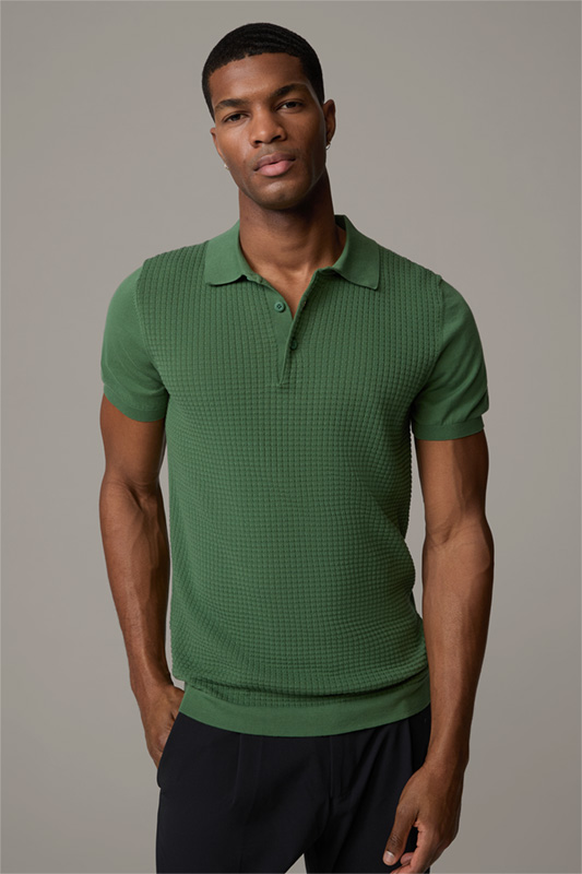 Strick-Poloshirt Vincent, grün