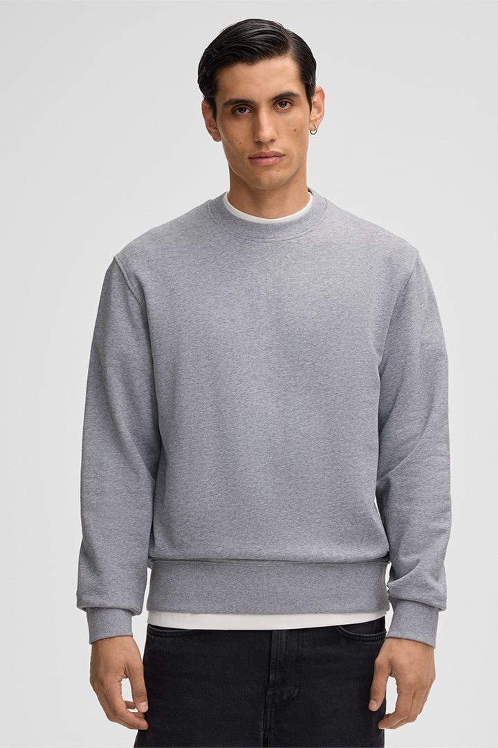 Leads to product detail page "Roko Sweatshirt in Light Grey"