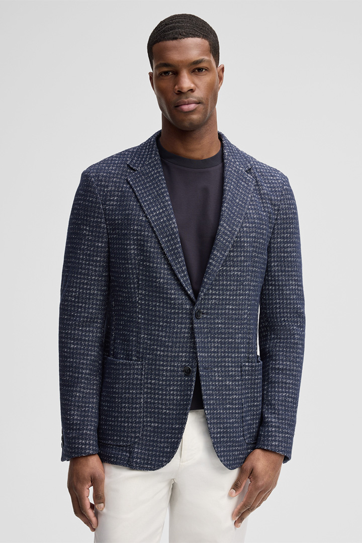 Führt zu Produktdetailseite „Sakko Adwyn, navy gemustert"