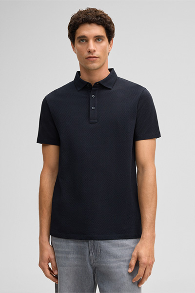 Führt zu Produktdetailseite „Poloshirt Fisher, navy"
