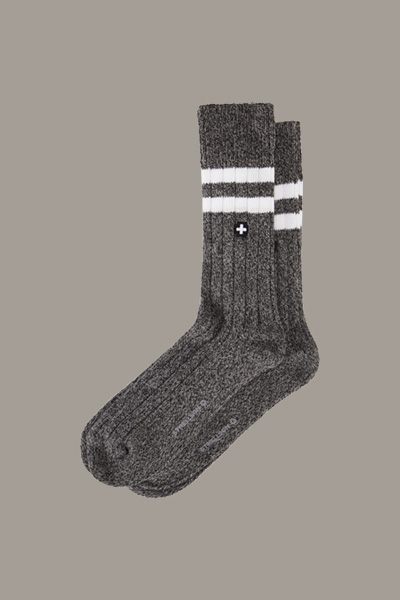Zachte katoenen sokken, gevlekt grijs