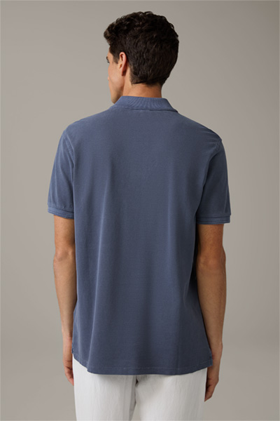 Baumwoll-Poloshirt Phillip, blaugrau