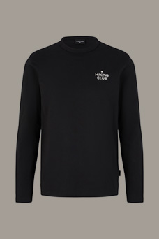 Bio-Baumwoll Longsleeve Bronko, schwarz