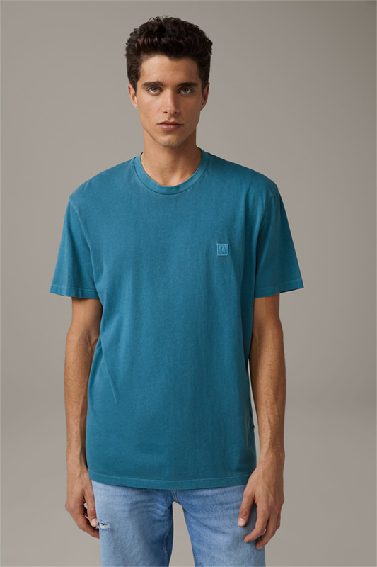 Katoenen T-shirt Phillip, turquoise