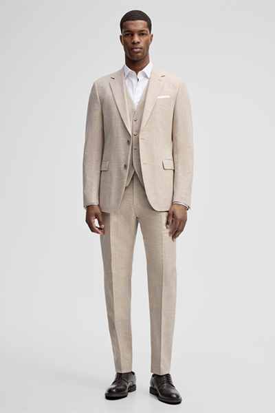 Baukasten Sakko Alzer, beige meliert