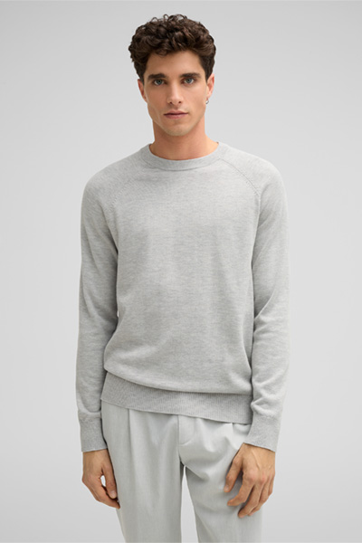 Baumwoll-Mix-Pullover Loio, grau