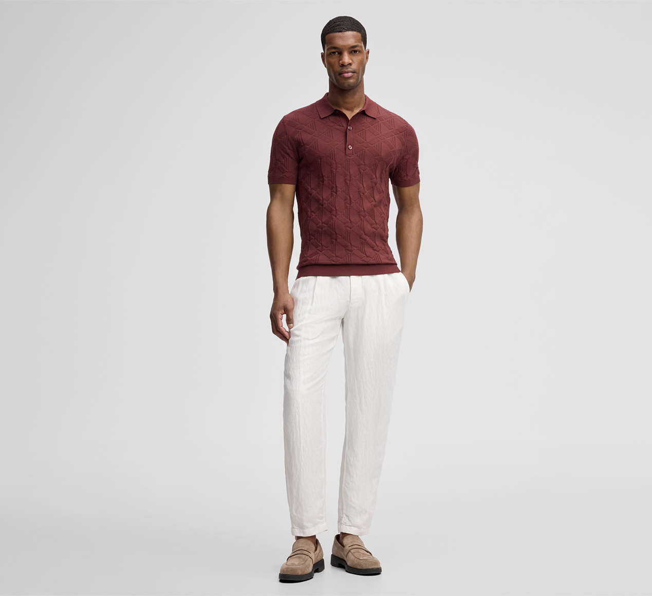 Strellson präsentiert das Produkt Poloshirt Vincent, bordeauxrot aus der Kategorie T-Shirts & Sweats