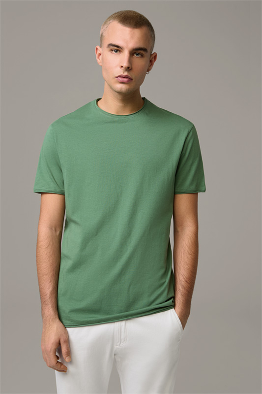 T-shirt Tyler van katoen, groen
