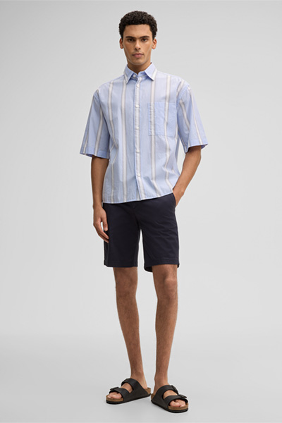 Chino-Shorts Crush, navy