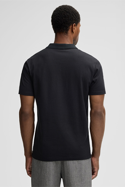 Fisher Polo Shirt in Black
