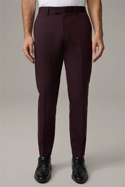 Pantalon de costume modulaire Melwin, bordeaux