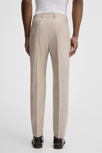 Anzughose Maury, beige meliert