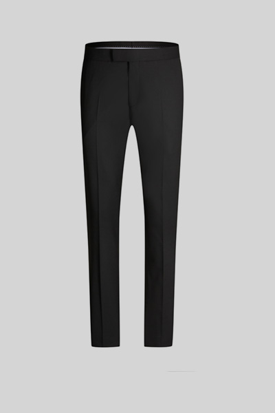 Matt Suit Trousers in Black