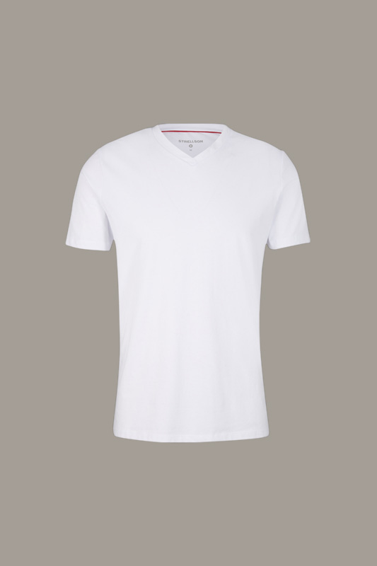 Cotton Stretch T-Shirt 2er Pack, weiß