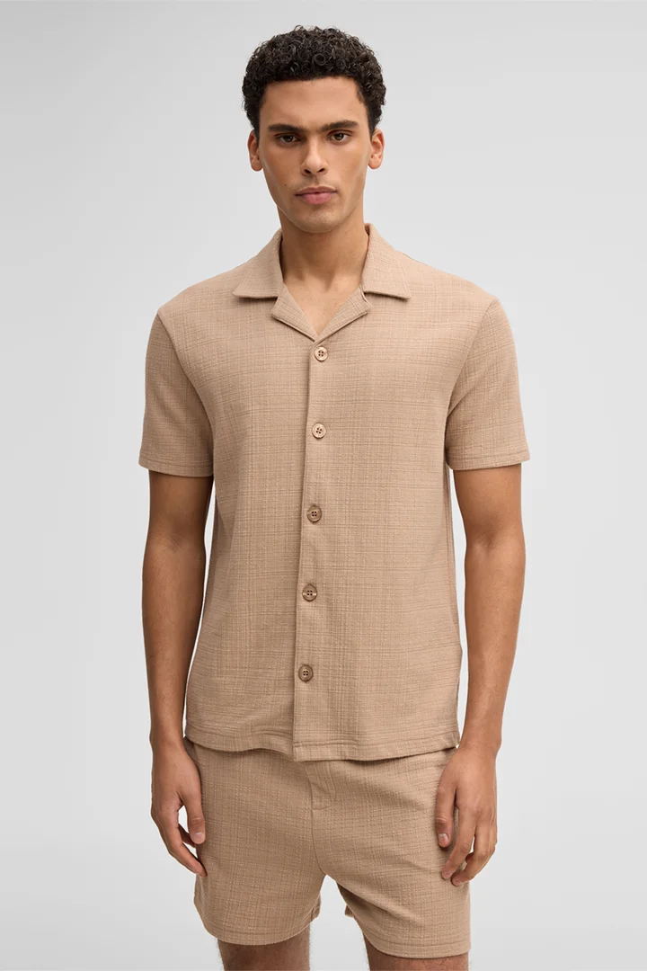 Führt zu Produktdetailseite „Jersey-Hemd Filip, beige"