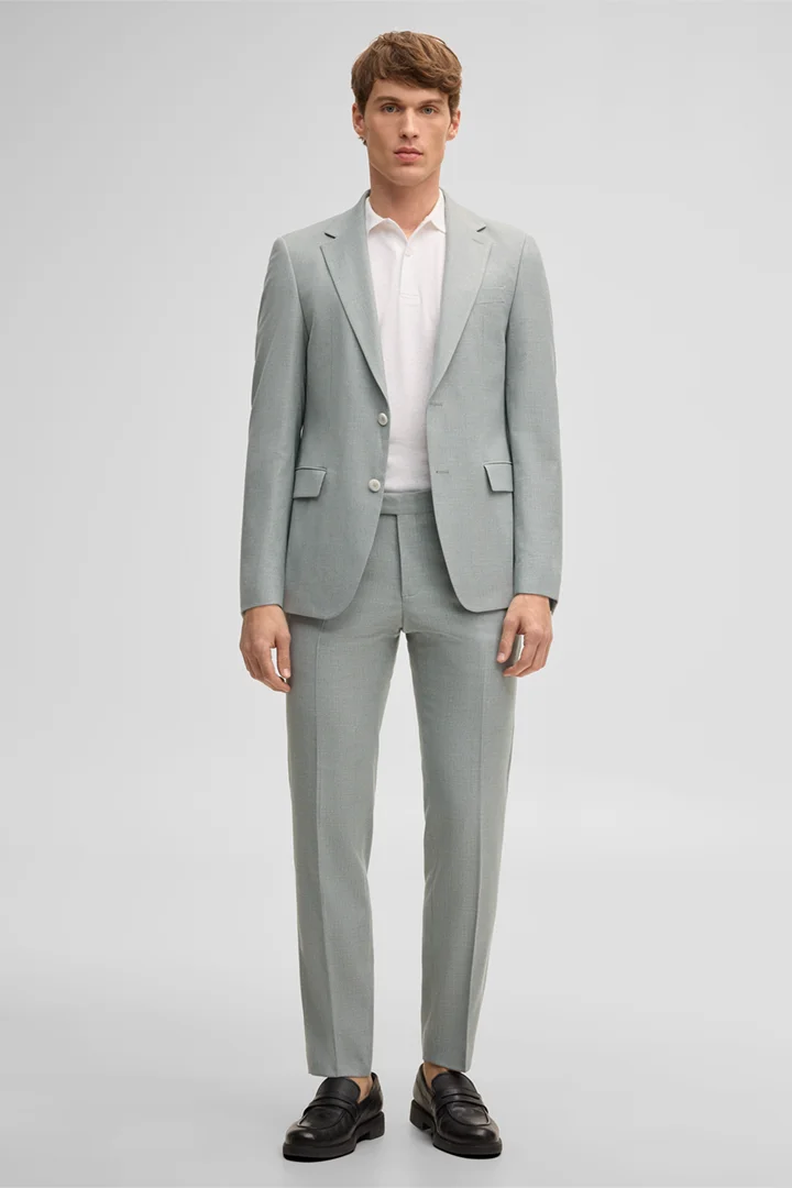 Führt zu Produktdetailseite „Baukasten-Anzughose Kynd, hellgrün"