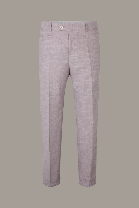 Pantalon de costume modulaire Luc, violet chiné