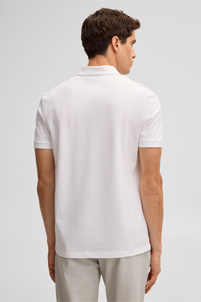 Leidt naar de productdetailpagina „Piro-poloshirt met rits, wit"