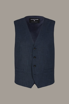 Gilet Ves, marineblauw gemêleerd