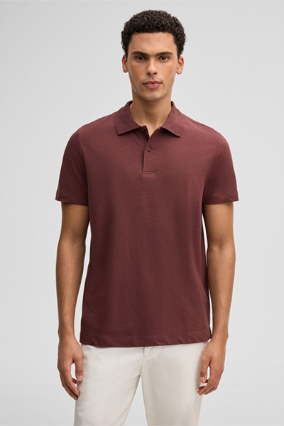 Poloshirt Lino, bordeaux