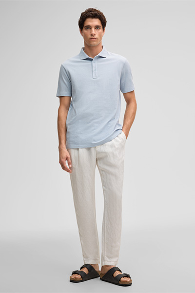 Poloshirt Fisher, hellblau