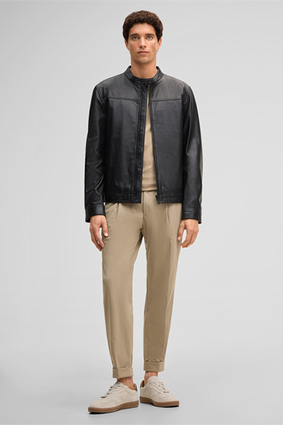 Jace Leather Jacket in Black