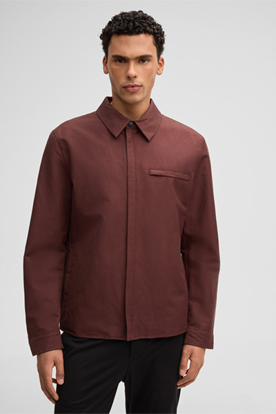 Veste chemise Modena, bordeaux