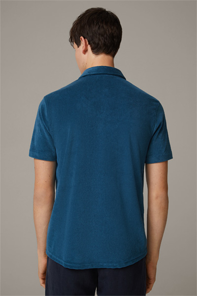 T-shirt en tissu éponge Joseph, bleu aquatique