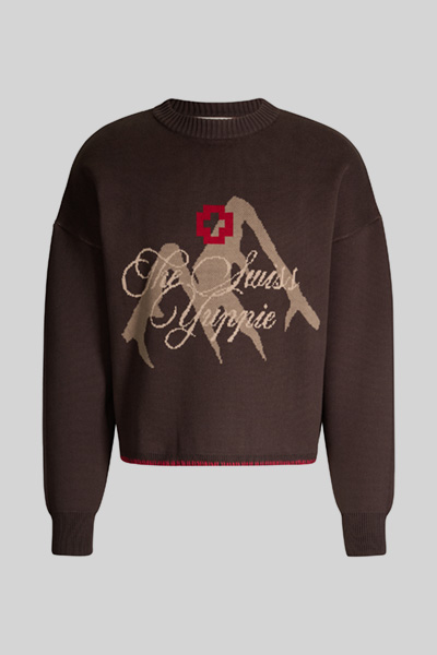 Strellson x Prohibited: Gebreide trui The Swiss Yuppie, bruin