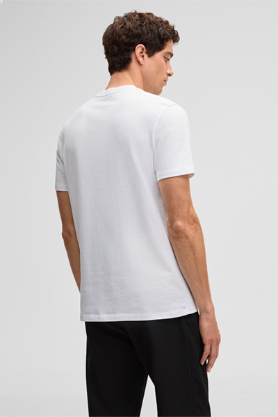 T-Shirt Fisher, weiß