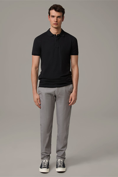 Führt zu Produktdetailseite „Poloshirt Petter, schwarz"