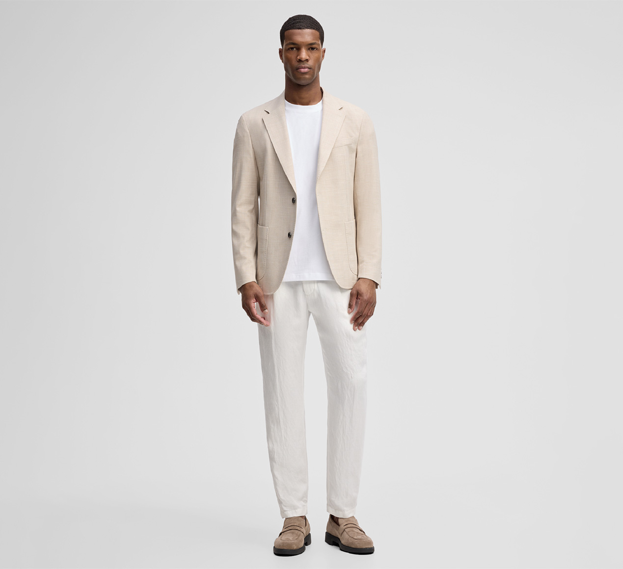 Strellson presents the product Acon jacket, beige marl from the category Jackets