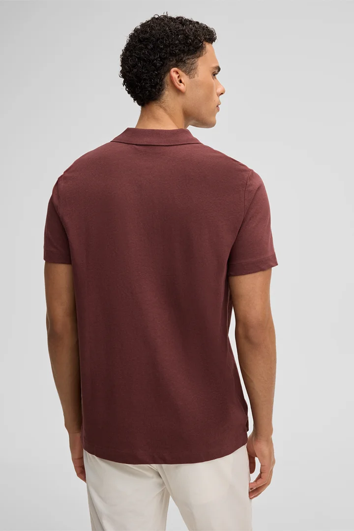 Poloshirt Lino, bordeaux