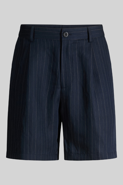 Short chino Kelby, navy à rayures