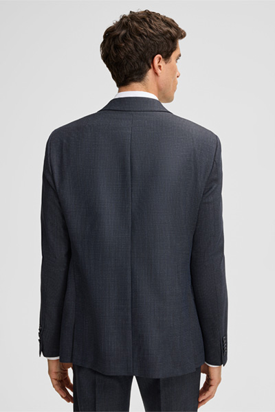 Aidan Jacket in Dark Blue Marl