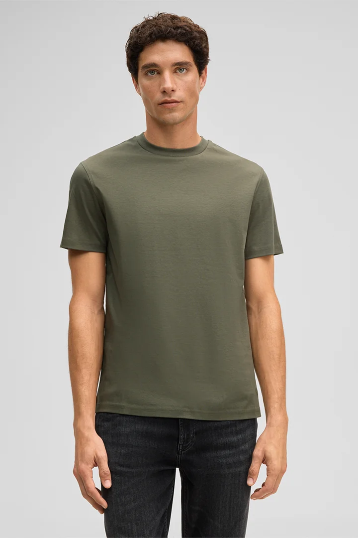 Flex Cross Pepe T-shirt in Olive Green