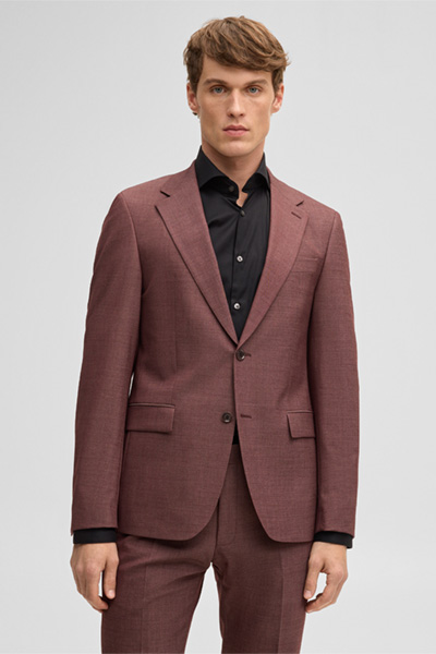Alzer modular jacket, burgundy red