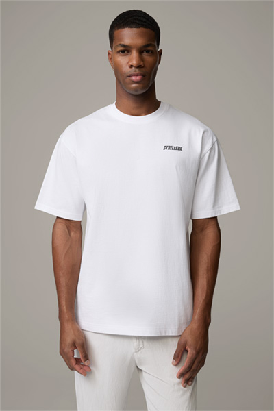 T-shirt Kane van katoen, wit
