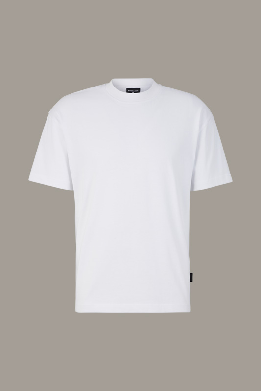 T-shirt van katoen Geza, wit