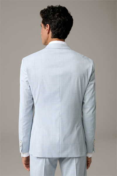 Veste de costume modulaire Caidan, bleu pastel à motif