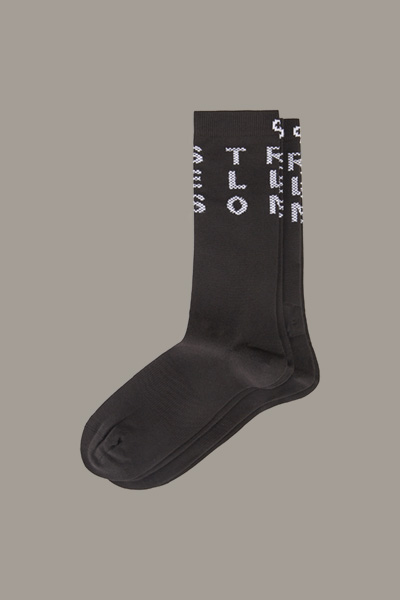 Logo-Socken, schwarz