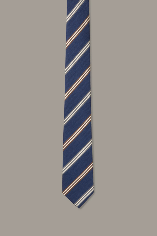 Krawatte, navy gemustert