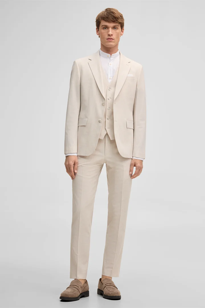 Leads to product detail page "Modular suit trousers Melwin, beige"