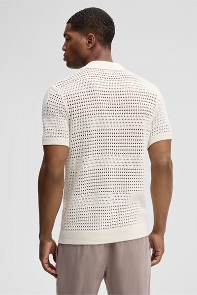 Strick-Shirt Ander, offwhite