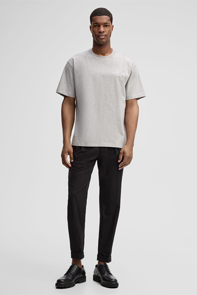 T-Shirt Roko, hellgrau