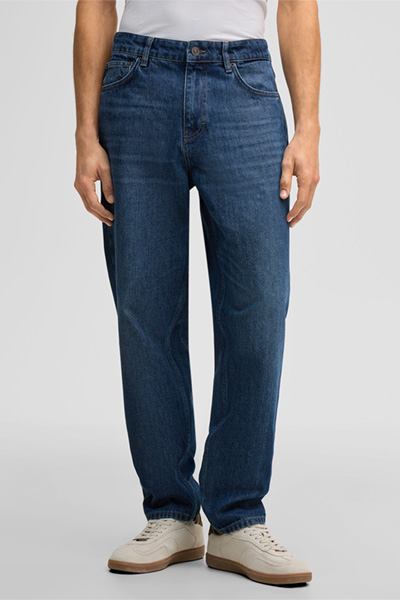 Jeans Tan, denim blue